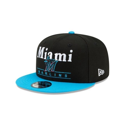 Miami Marlins Gorra | New Era MLB Two Tone Retro 9fifty Snapback Cap Mexico - Negros